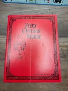 Menú de restaurantes vintage de la casa de Nueva Orleans Louisville Indianápolis Ky B57 - Imagen 1 de 6