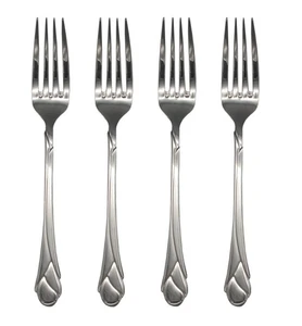 Mikasa Sweet Pea 18/8 Stainless Steel 8" Dinner Fork (Set of Four) - Picture 1 of 2