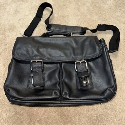 Kenneth Cole Reaction Maletín Bolso para Portátil Correa de Metal Hebillas Foto 1 de 4