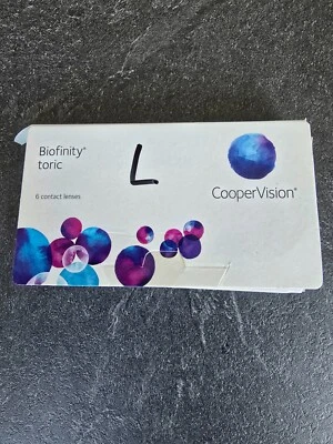 6 Kontaktlinsen Cooper Vision Biofinity toric, -3,25, BC 8,7, DIA 14,5 - Bild 1 von 2