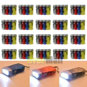 Linterna LED con Apretón Alimentado Recarga Multiusos Manivela Ligera - Imagen 1 de 30