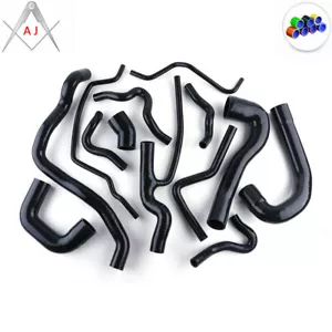 Kit de mangueras de refrigerante de radiador turbo de silicona SAAB 9-3 1.8T negro para 2003-2014 - Imagen 1 de 11