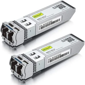 2 Pack 10GBase-LR 10G SFP+ Transceiver, 1310nm SMF LC 10 km For Cisco SFP-10G-LR - Picture 1 of 7