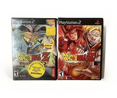 Playstation 2 PS2 Dragon Ball Z: Budokai 1 & 2 CIB WORKING See Photos Free Ship - Image 1 of 4