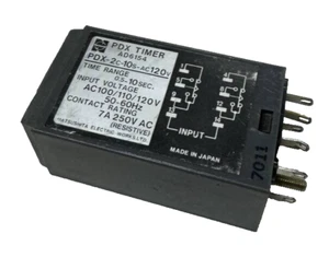 Matsushita PDX Timer PDX-2C-10S-AC120V 100/110/120V 50-60Hz 0.5-10 Sec Pre-Owned - Picture 1 of 4