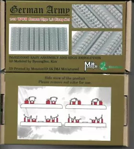 MJ Miniaturas Ejército Alemán Abrazadera Juego de Herramientas (2) Segunda Guerra Mundial 1/35 Kit Sin Pintar - Imagen 1 de 4