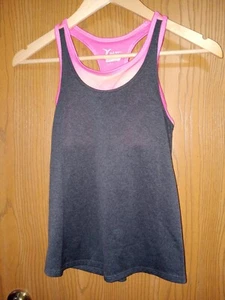 Old Navy Active Go Dry Tank Top With Built In Bra Youth Large 10-12 Pink And... - Picture 1 of 5