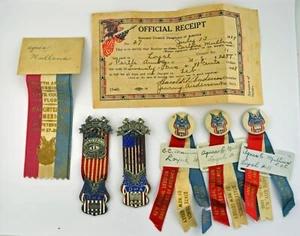Vintage Daughters of America - Patriotic Pins, Badges - Secret Society - Imagen 1 de 5
