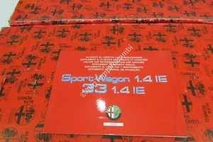 MANUALE ALLEGATO AL LIBRETTO USO E MANUTENZIONE ALFA ROMEO 33 1.3 IE SPORT - Picture 1 of 1
