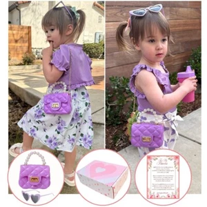 Toddler Purse for 1 2 3 4 5 Year Old | Kids Purse & Sunglasses with Gift Box - Picture 1 of 13