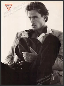 Guess 1990s Print Advertisement Ad 1993 Beiron Andersson Male Model - Picture 1 of 1