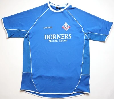 OLDHAM ATHLETIC 2004/2005 HOME FOOTBALL SHIRT SOCCER JERSEY KIT CARLOTTI MENS XL - Image 1 of 4