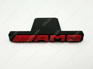 1X AMG Emblem GT PanAmericana Front Red Badge Mercedes Benz C43 E43 GL63 - Picture 1 of 3