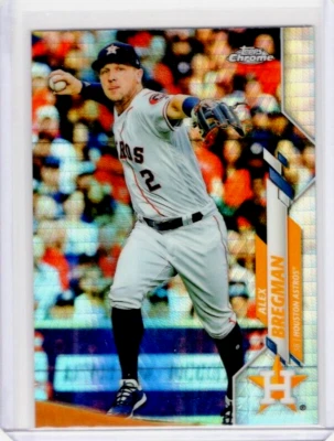2020 Topps Chrome Alex Bregman Prism Refractor #102 - Image 1 of 2