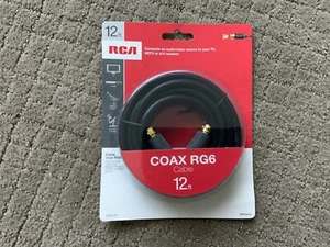 RCA COAX RG6 Cable 12 Foot -connect Audio/Video To TV, HGTV, AV Receiver - Picture 1 of 2