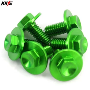 Tornillo protector horquilla palanquilla verde KKE para KAWASAKI KX250F KX450F KX125/250 KX85 - Imagen 1 de 6