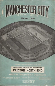 Football Programme>MANCHESTER CITY v PRESTON NORTH END Mar 1961 - Picture 1 of 1