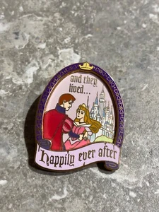 DISNEY WDW HAPPILY EVER AFTER SERIES PIN BADGE - PRINCESS AURORA SLEEPING BEAUTY - Picture 1 of 3