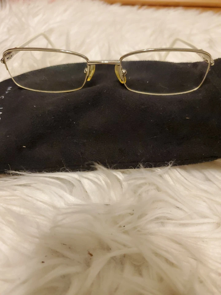 Marc Jacobs Diseñador Monturas de Gafas Gafas Metal, Fondo Invisible Brazos Blancos Foto 1 de 4