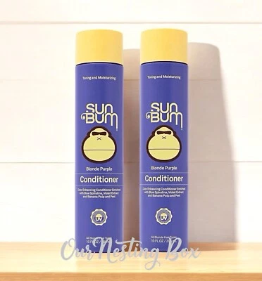 2 Sun Bum  Blonde Purple Conditioner 10.oz Each - Image 1 of 2