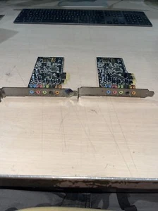 Lot of 2 Creative Sound Blaster Audigy FX PCIe 5.1 Sound Card SBX Pro Studio - Picture 1 of 5