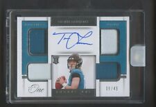 2021 Panini One Square One Trevor Lawrence RC Quad Jersey AUTO 38/49