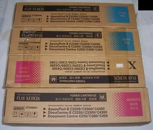 4 x genuine Fuji Xerox CT200540/CT200541 cyan,magenta toners for C4400,C2200 + - Bild 1 von 1