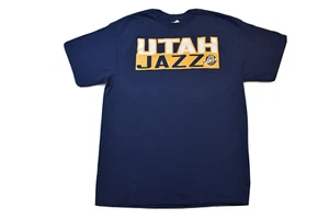 Majestic Mens NBA Utah Jazz Dante Exum Navy Blue Shirt NWT L - Picture 1 of 5