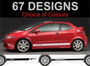 Honda Civic Seitenstreifen Decals Aufkleber Grafik Honda Stripes 2006 bis 2022 - Bild 1 von 1