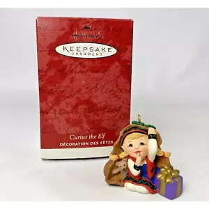 Hallmark 2001 Curius The Elf Collector's Club Keepsake Thank You Ornament - Picture 1 of 11