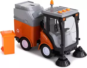 Street Sweeper Toy Truck with Light & Sound Effects - Friction Powered Wheels, R - Picture 1 of 12