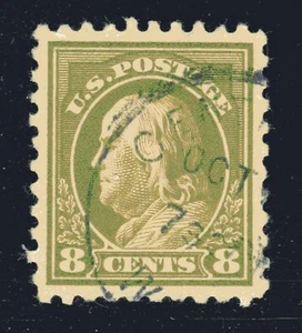 US STAMP #470 -- 8c WASHINGTON-FRANKLIN --VF-XF - USED - GRADED 85 (APPARENT 98) - Picture 1 of 3
