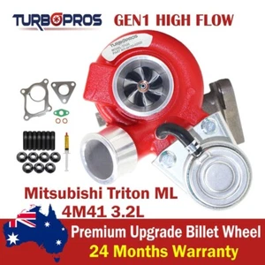 TurboPros GEN1 High Flow Billet Turbo Charger For Mitsubishi Triton ML 4M41 3.2L - Picture 1 of 14