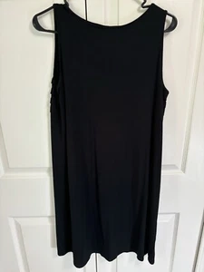 J. Jill Wearever Collections Womens Knit Sleeveless Maxi Dress Sz S Petite Black - Picture 1 of 8