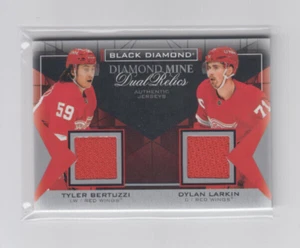 21/22 UD Black Diamond Detroit Red Wings Bertuzzi / Larkin Dual Relics #DMDR-LB - Picture 1 of 2