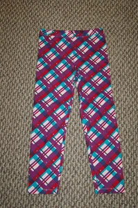 NWT Girls HURLEY Embroidered Plaid Print Leggings Sizes S M Very Cute LQQK FS! - Picture 1 of 5