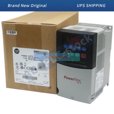 New factory sealed A-B 22B-D6P0N104 PowerFlex 40- 2.2 kW 3 HP AC Drive - Image 1 of 4