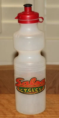Botella de agua vintage Specialized Salsa Cycles tamaño completo ver a través - hecha en EE. UU. Foto 1 de 4