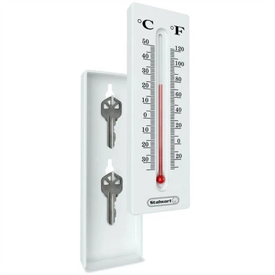 Termómetro Hide-A-Key para llaves seguras de casa coche lectura de temperatura Foto 1 de 4