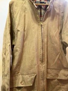 Polo Ralph Lauren Large Linen Zip Jacket *DAMAGE* - Picture 1 of 10