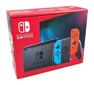 Consola Nintendo Switch - Rojo Neón / Azul Neón v2 con 2 mandos - Nueva y EMBALAJE ORIGINAL - Imagen 1 de 3