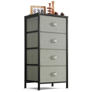 Dresser for Bedroom, Chest of Drawers with Wood Top, 4 Drawer Dresser for Clo... - Picture 1 of 7