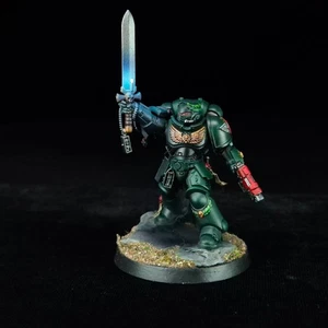 Lieutenant Dark Angels Painted Space Marines Warhammer 40k Primaris - Picture 1 of 7