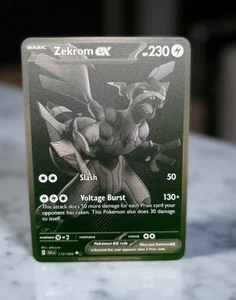 Zekrom ex  Gold Metal Pokemon Card Collectible Gift/Display Stainless Steel - Picture 1 of 2