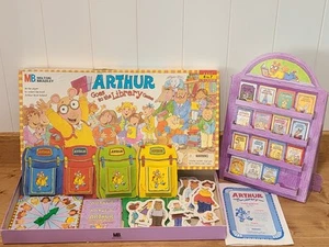 Arthur Goes to the Library Board Game Milton Bradley 1996 PBS Missing 1 Book - Picture 1 of 13