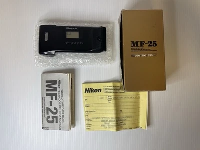 ✅ Nikon MF-25 World Time Data Back para cámaras F90 y N90 con caja, manual (PROBADO) Foto 1 de 4