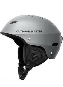 OutdoorMaster Kelvin Ski Helmet Snowboard Helmet for Men Women Youth Gray M - Picture 1 of 9