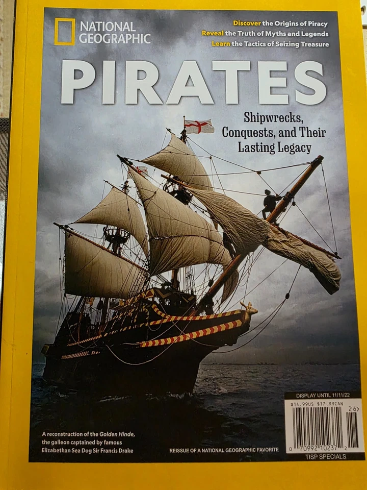 National Geographic Magazine Pirates Shipwrecks Conquests Legacy 2023 Foto 1 de 1
