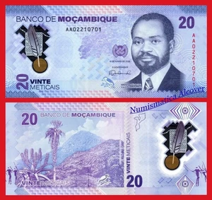 MOZAMBIQUE 20 Meticais 2024 Polímero Pick 155 SC / UNC - Picture 1 of 1