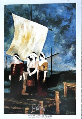 GEORGE RODRIGUE SAGA DE LOS CAJUNES MIRADA FINAL A ACADIE - FIRMA PLATEADA Foto 1 de 4